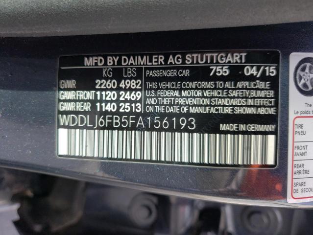 2015 MERCEDES-BENZ CLS 400 - WDDLJ6FB5FA156193