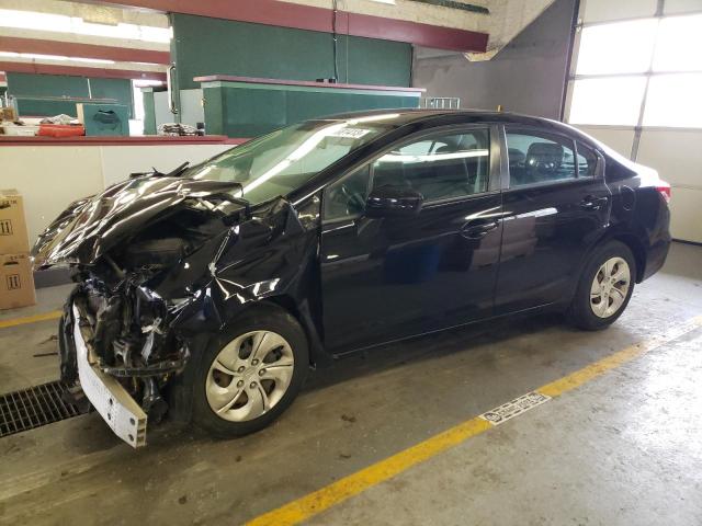 Salvage cars for sale from Copart Dyer, IN: 2014 Honda Civic LX