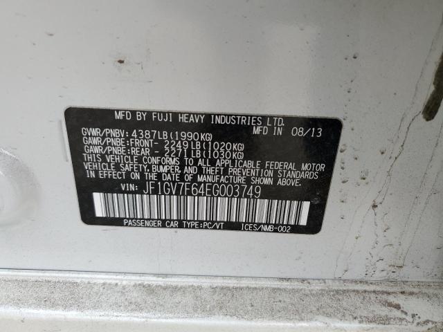 JF1GV7F64EG003749 Subaru Impreza Wrx