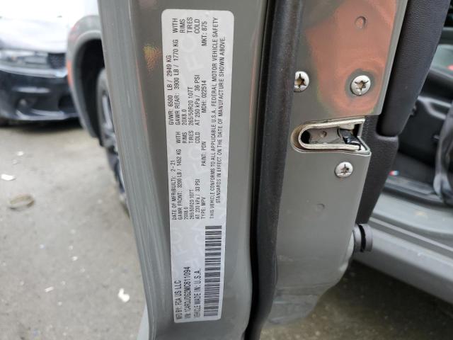 1C4RDJDG2MC611094 Dodge DURANGO GT