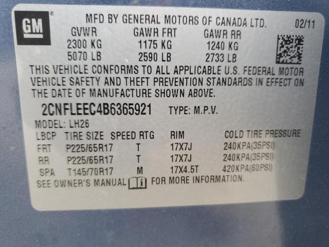 2CNFLEEC4B6365921 Chevrolet Equinox