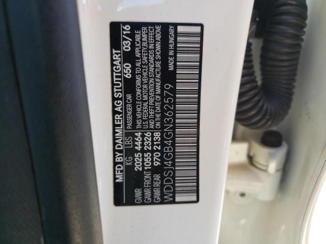 WDDSJ4GB4GN362579 Mercedes-Benz CLA 250 4MATIC