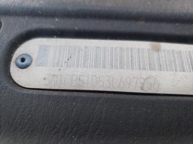 2003 Nissan Sentra Xe VIN: 3N1CB51D53L697956 Lot: 45093503