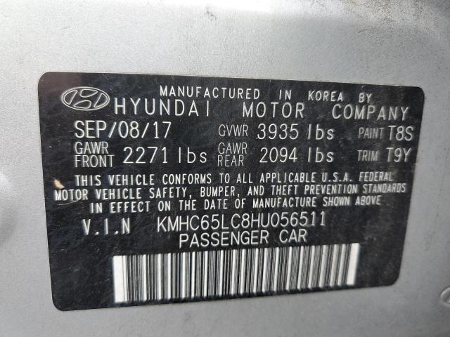 2017 HYUNDAI IONIQ - KMHC65LC8HU056511