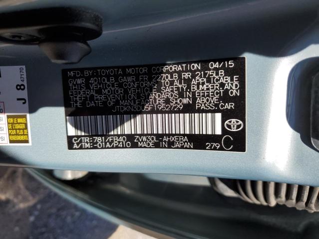 JTDKN3DU5F1952729 Toyota PRIUS
