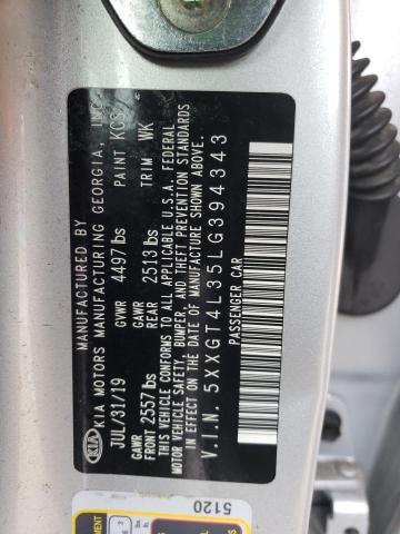 5XXGT4L35LG394343 KIA Optima Lx
