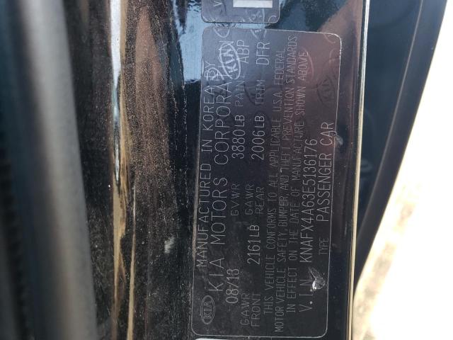 KNAFX4A63E5136176 KIA FORTE LX