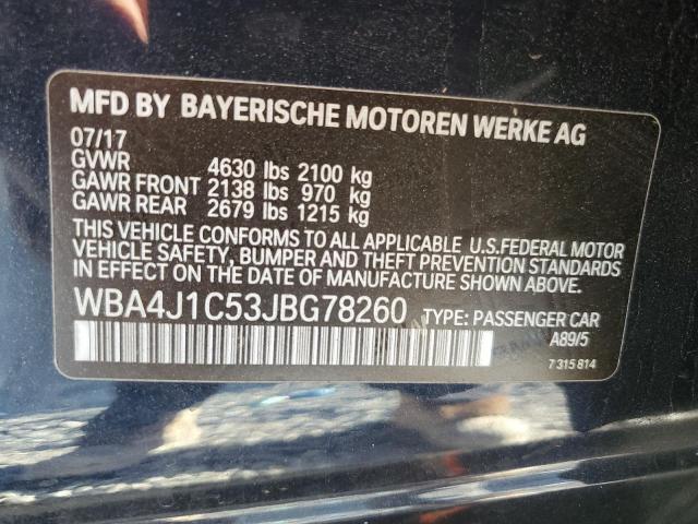 2018 BMW 430I GRAN - WBA4J1C53JBG78260