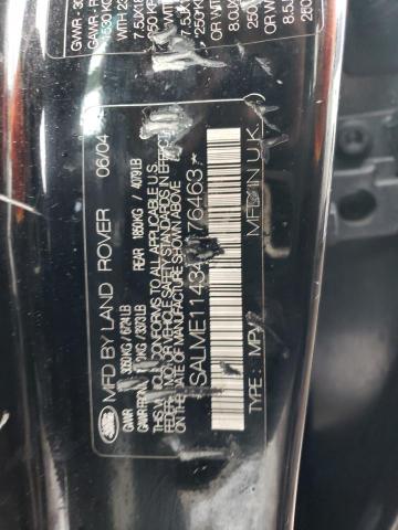 SALME11434A176463 Land Rover RANGEROVER