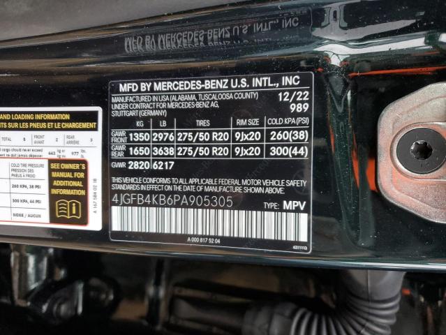 4JGFB4KB6PA905305 Mercedes-Benz Gle 350 4matic