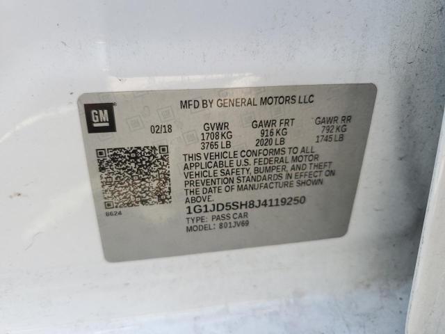 2018 CHEVROLET SONIC LT - 1G1JD5SH8J4119250