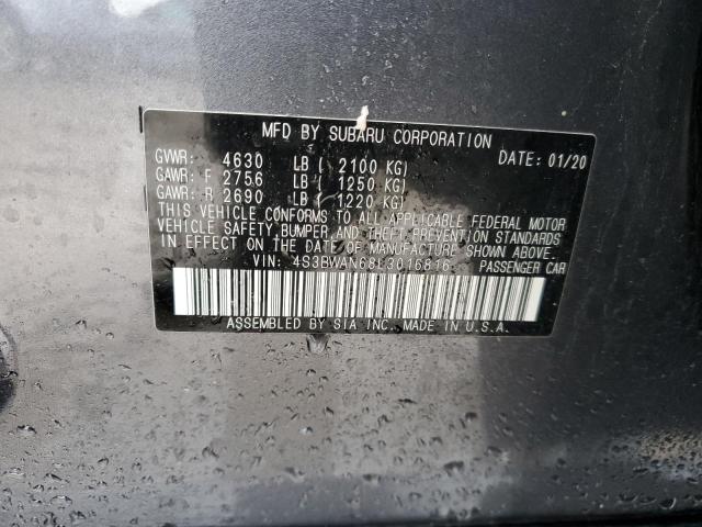 4S3BWAN68L3016816 Subaru Legacy Limited