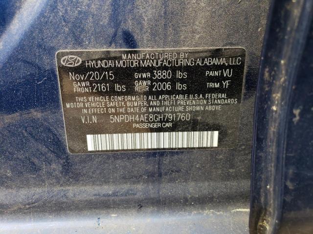 2016 HYUNDAI ELANTRA SE - 5NPDH4AE8GH791760