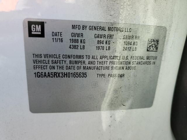 2017 CADILLAC ATS - 1G6AA5RX3H0165635