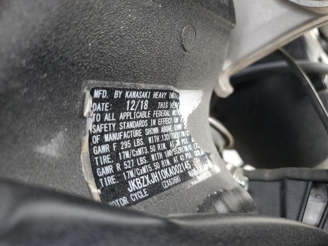 2019 KAWASAKI ZX636 K - JKBZXJH10KA002145