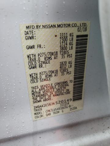1N6AA1E56JN520149 Nissan TITAN SV