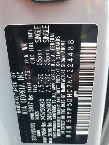5XYP5DHC2NG224488 KIA Telluride Sx