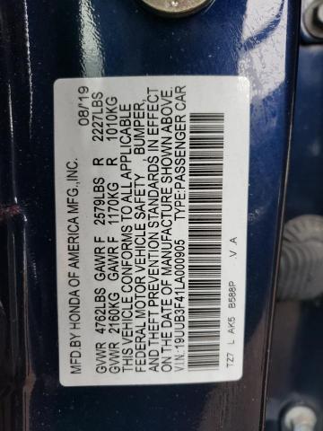 2020 ACURA TLX TECHNO - 19UUB3F41LA000905