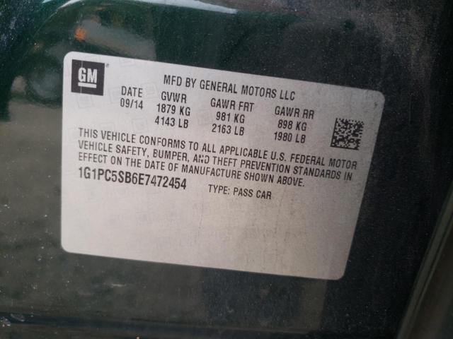 Chevrolet Cruze 2014 -auction- 11