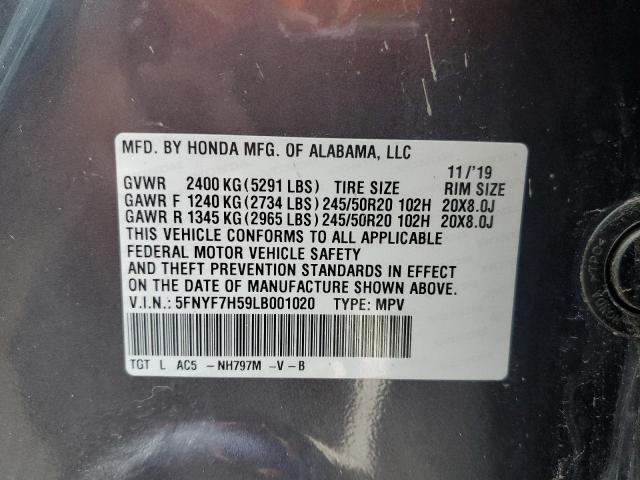 2020 HONDA PASSPORT E - 5FNYF7H59LB001020