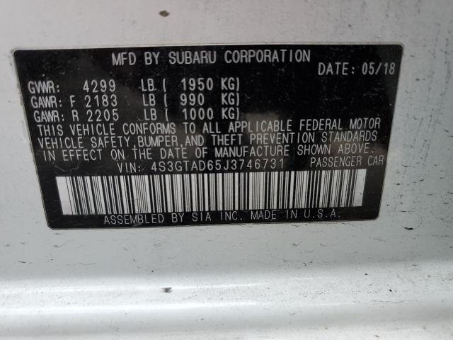 4S3GTAD65J3746731 Subaru Impreza Premium Plus
