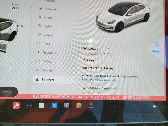 5YJ3E1EC4MF980931 Tesla MODEL 3
