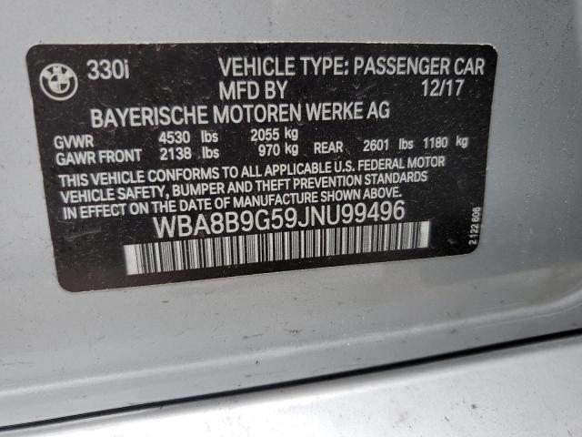 WBA8B9G59JNU99496 BMW 330 I