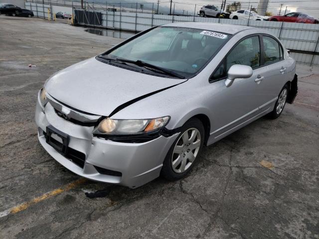 Salvage cars for sale from Copart Sun Valley, CA: 2010 Honda Civic LX
