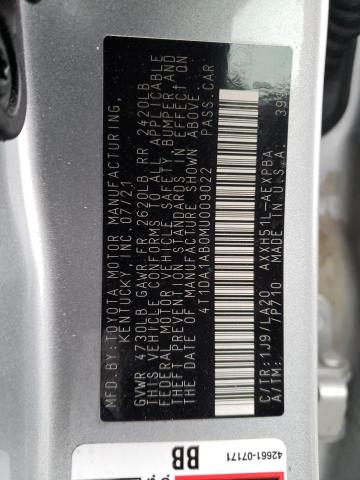 2021 TOYOTA AVALON LIM - 4T1DA1AB0MU009022