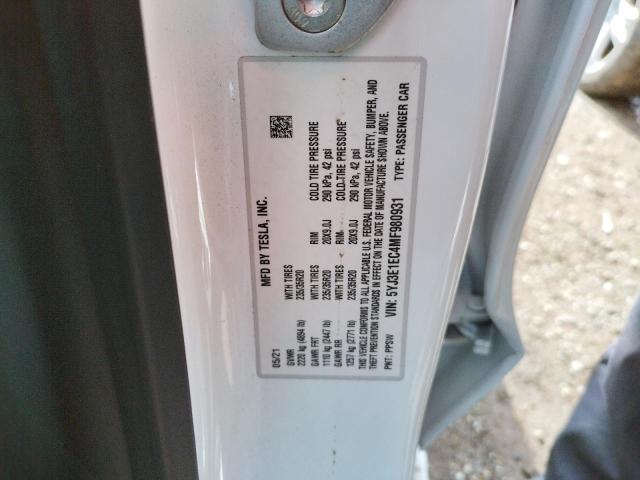 5YJ3E1EC4MF980931 Tesla MODEL 3