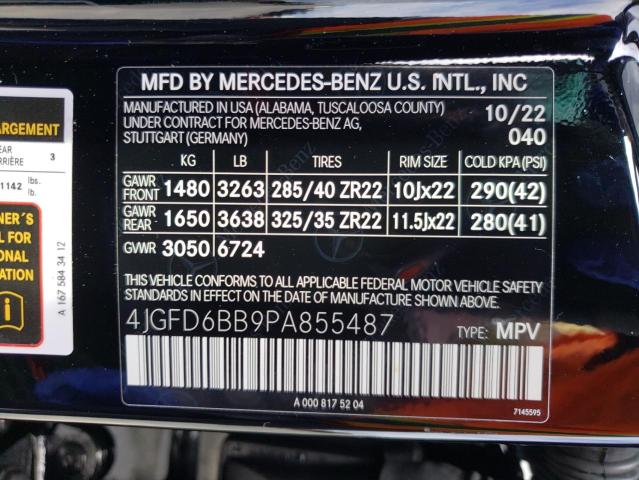 4JGFD6BB9PA855487 Mercedes-Benz Gle Coupe Amg 53 4matic