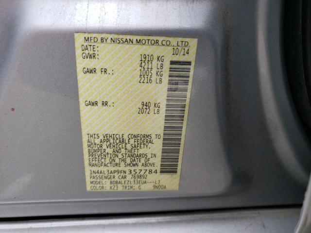 2015 NISSAN ALTIMA 2.5 - 1N4AL3AP9FN357784