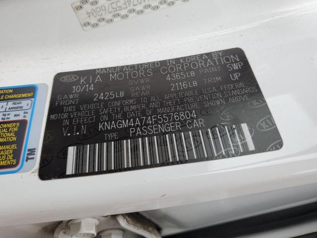 KNAGM4A74F5576804 KIA Optima Lx