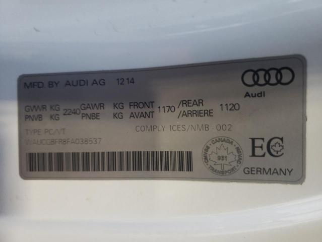 2015 AUDI S5 PROGRES WAUCGBFR8FA038537