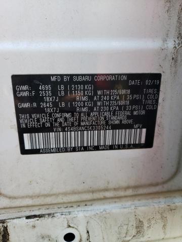 4S4BSANC5K3305244 Subaru Outback 2.5i Limited