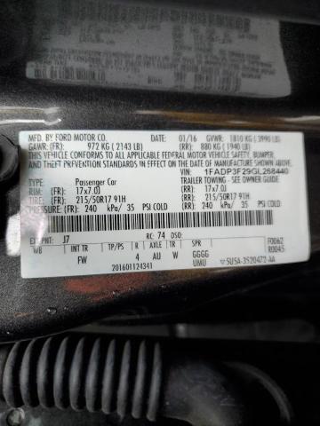 1FADP3F29GL268440 Ford FOCUS SE