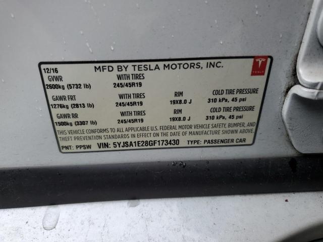 5YJSA1E28GF173430 Tesla MODEL S