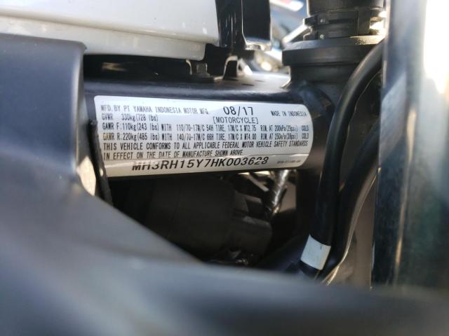 2017 YAMAHA YZFR3 A - MH3RH15Y7HK003628