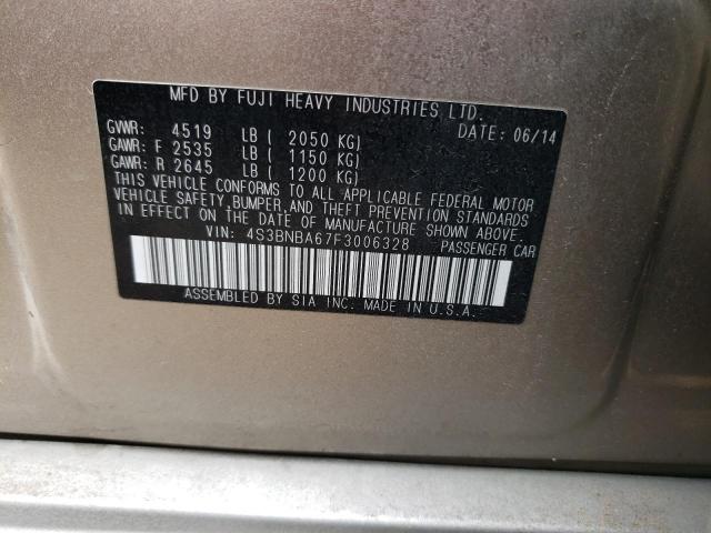4S3BNBA67F3006328 Subaru Legacy 2.5i