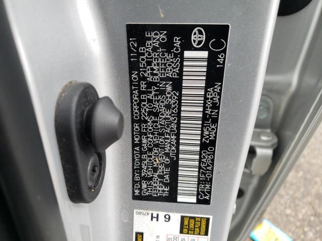 2022 TOYOTA PRUIS JTDKAMFU4N3163392