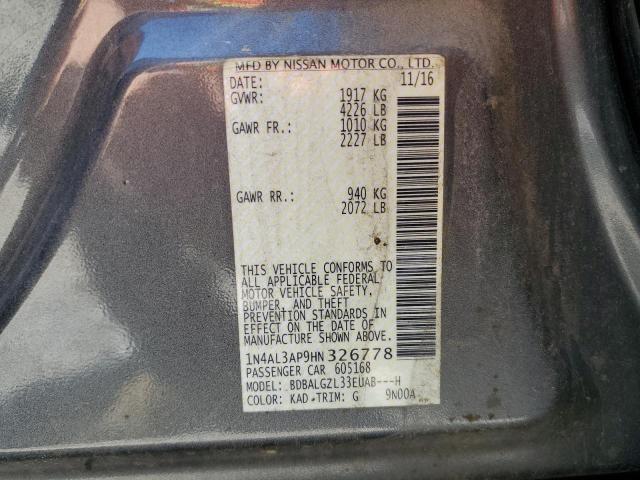 1N4AL3AP9HN326778 Nissan ALTIMA 2.5