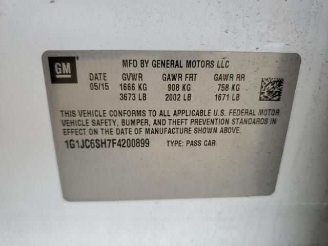 2015 CHEVROLET SONIC LT - 1G1JC6SH7F4200899