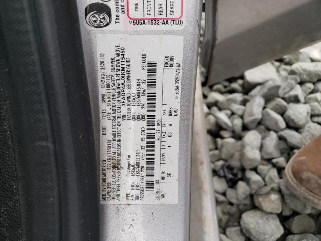 2019 FORD FIESTA S - 3FADP4AJXKM115450