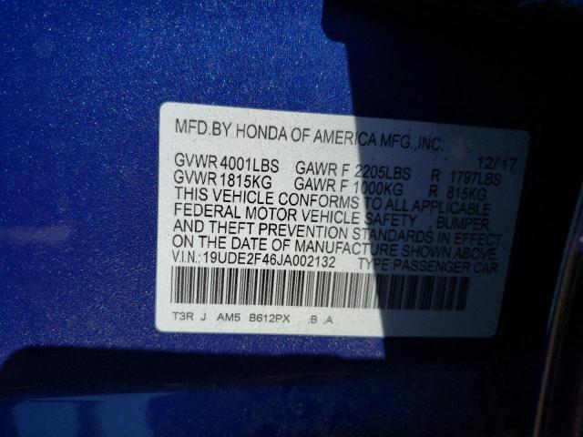 2018 ACURA ILX SPECIA 19UDE2F46JA002132