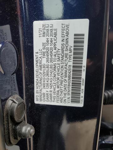 2021 HONDA PASSPORT T - 5FNYF8H93MB042978
