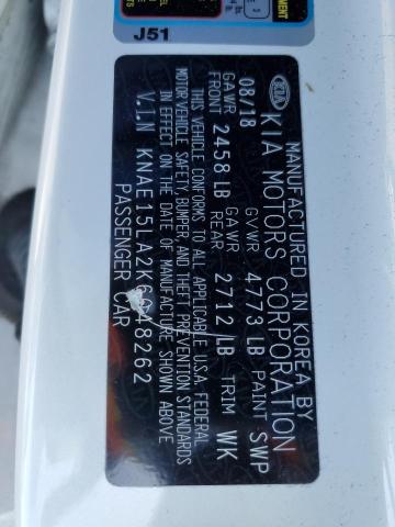 2019 KIA STINGER - KNAE15LA2K6048262