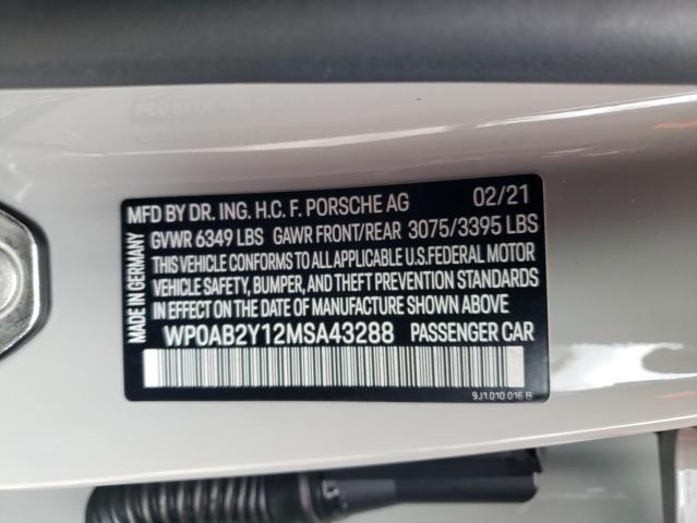 2021 PORSCHE TAYCAN 4S - WP0AB2Y12MSA43288