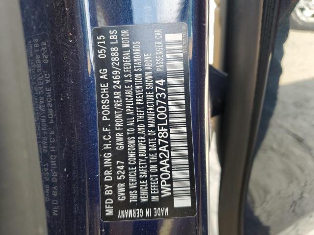 2015 PORSCHE PANAMERA 2 - WP0AA2A78FL007374