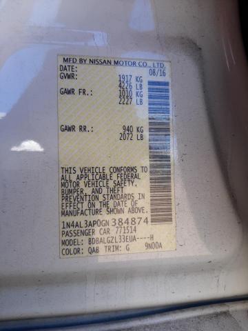 1N4AL3AP0GN384874 Nissan ALTIMA 2.5