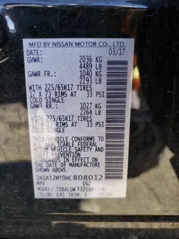 5N1AT2MT0HC808012 Nissan ROGUE S